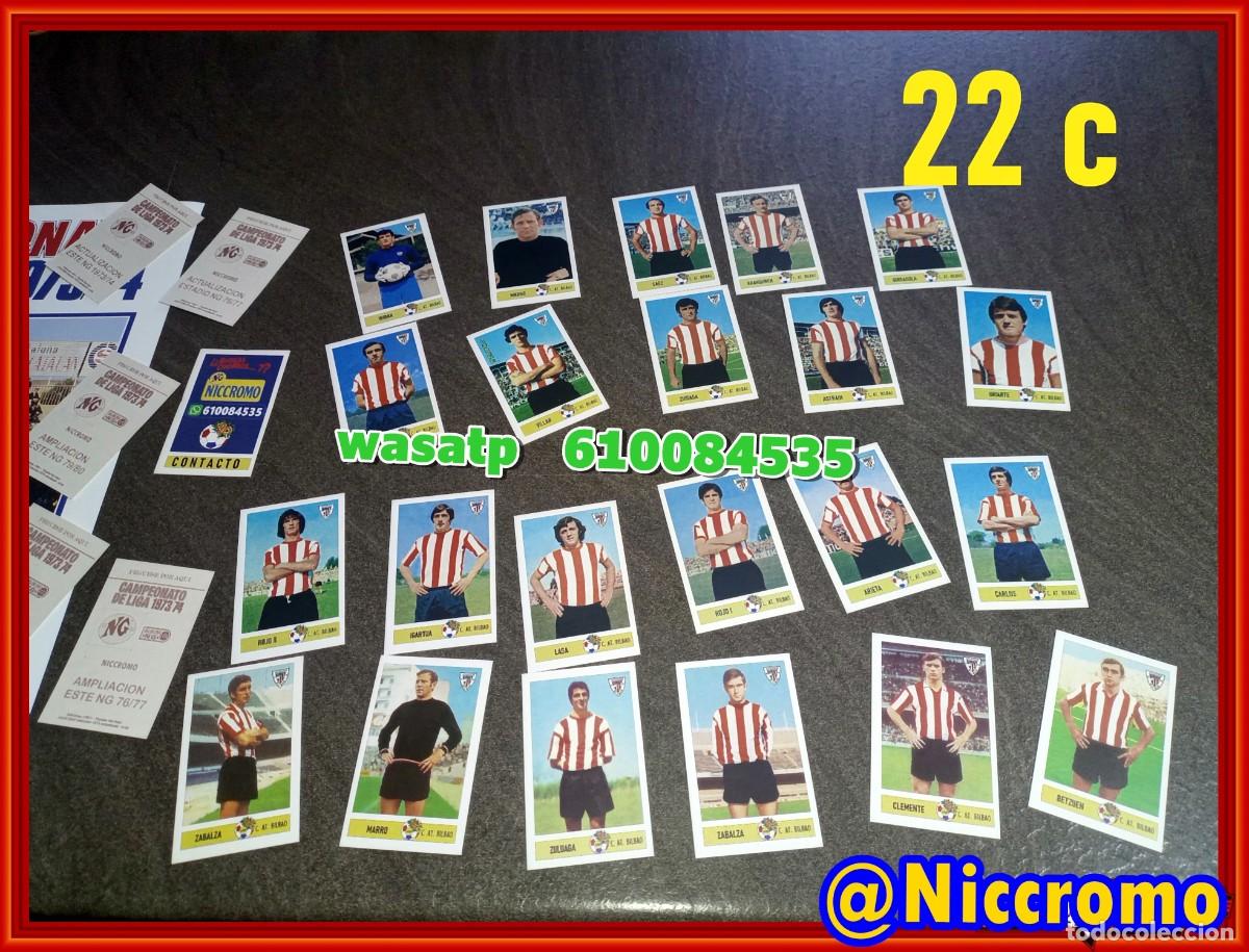 Cromos de Futebol: 22 jugadores athletic de bilbao LIGA DE FUTBOL 73 74 cromos editados por Niccromo