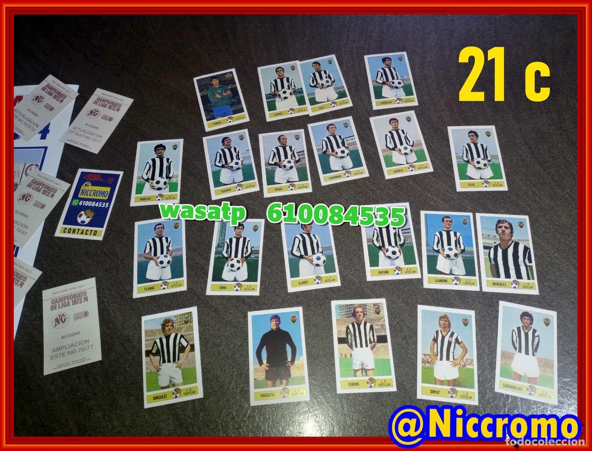 Cromos de Futebol: 21 jugadores castellon LIGA DE FUTBOL 73 74 cromos editados por Niccromo