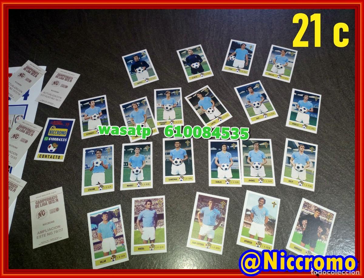 Cromos de Futebol: 21 jugadores real celta de vigo LIGA DE FUTBOL 73 74 cromos editados por Niccromo