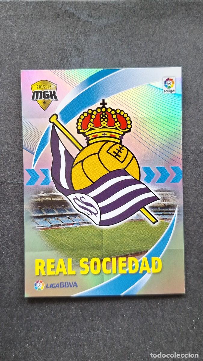 Cromos de Futebol: L1 ESCUDO REAL SOCIEDAD 406 PANINI MEGACRACKS 2015 2016 15 16