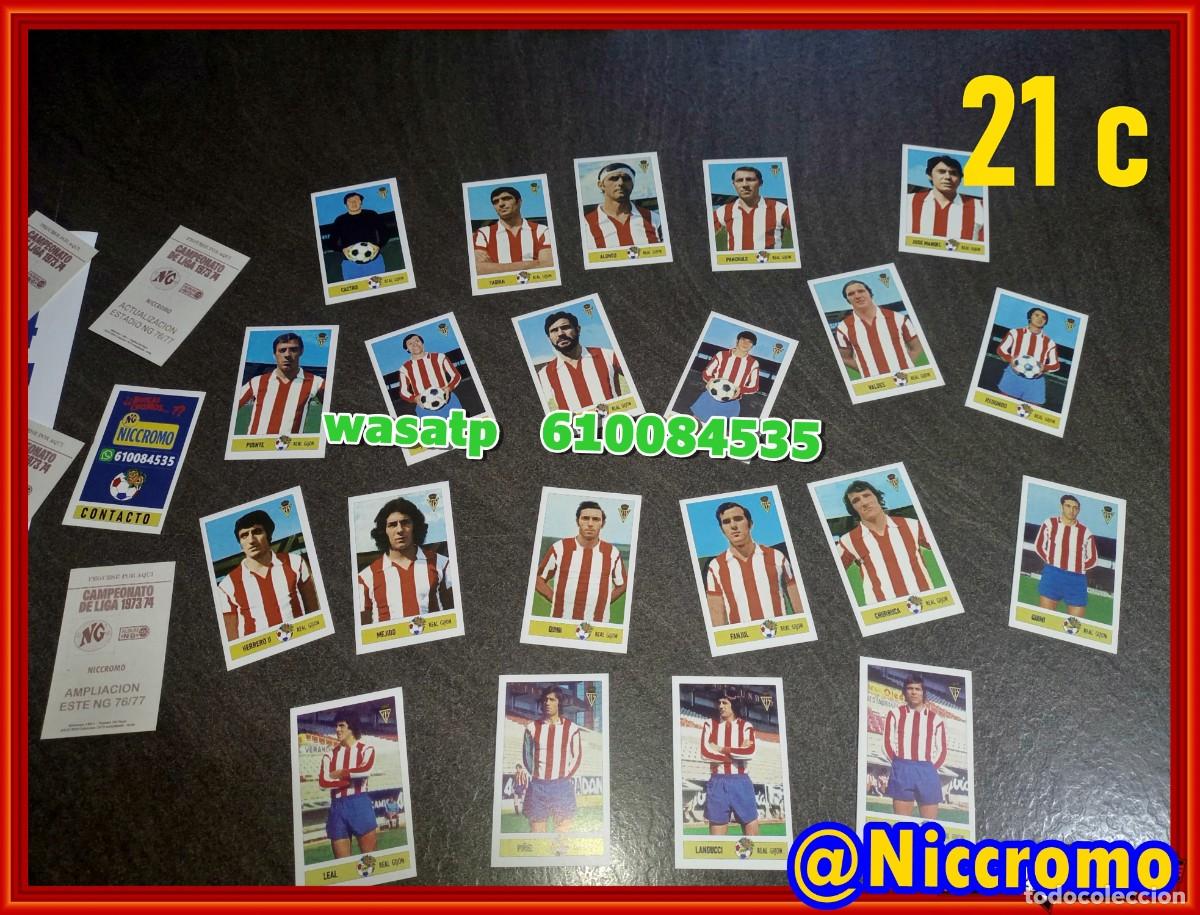 Cromos de Futebol: 21 jugadores sporting gijon LIGA DE FUTBOL 73 74 cromos editados por Niccromo