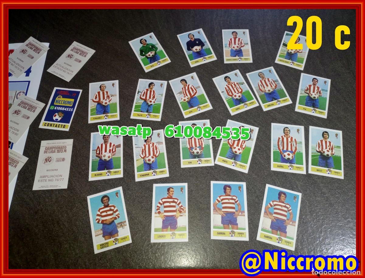 Cromos de Futebol: 20 jugadores granada LIGA DE FUTBOL 73 74 cromos editados por Niccromo