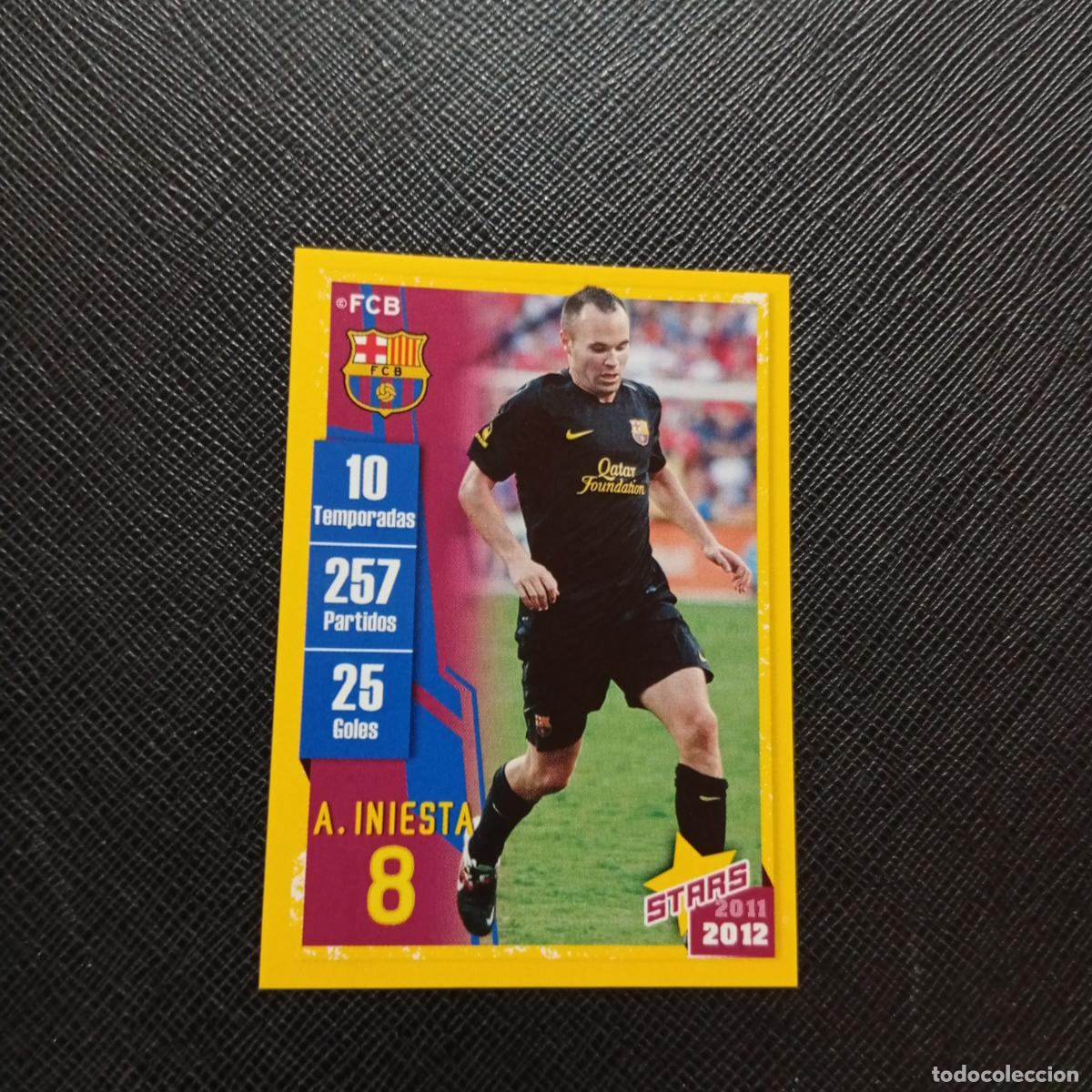 Cromos de f&uacute;tbol: 126 INIESTA BARCELONA PANINI COLECCION OFICIAL 2011 2012 CROMO 11 12 - SIN PEGAR - A155 PG27
