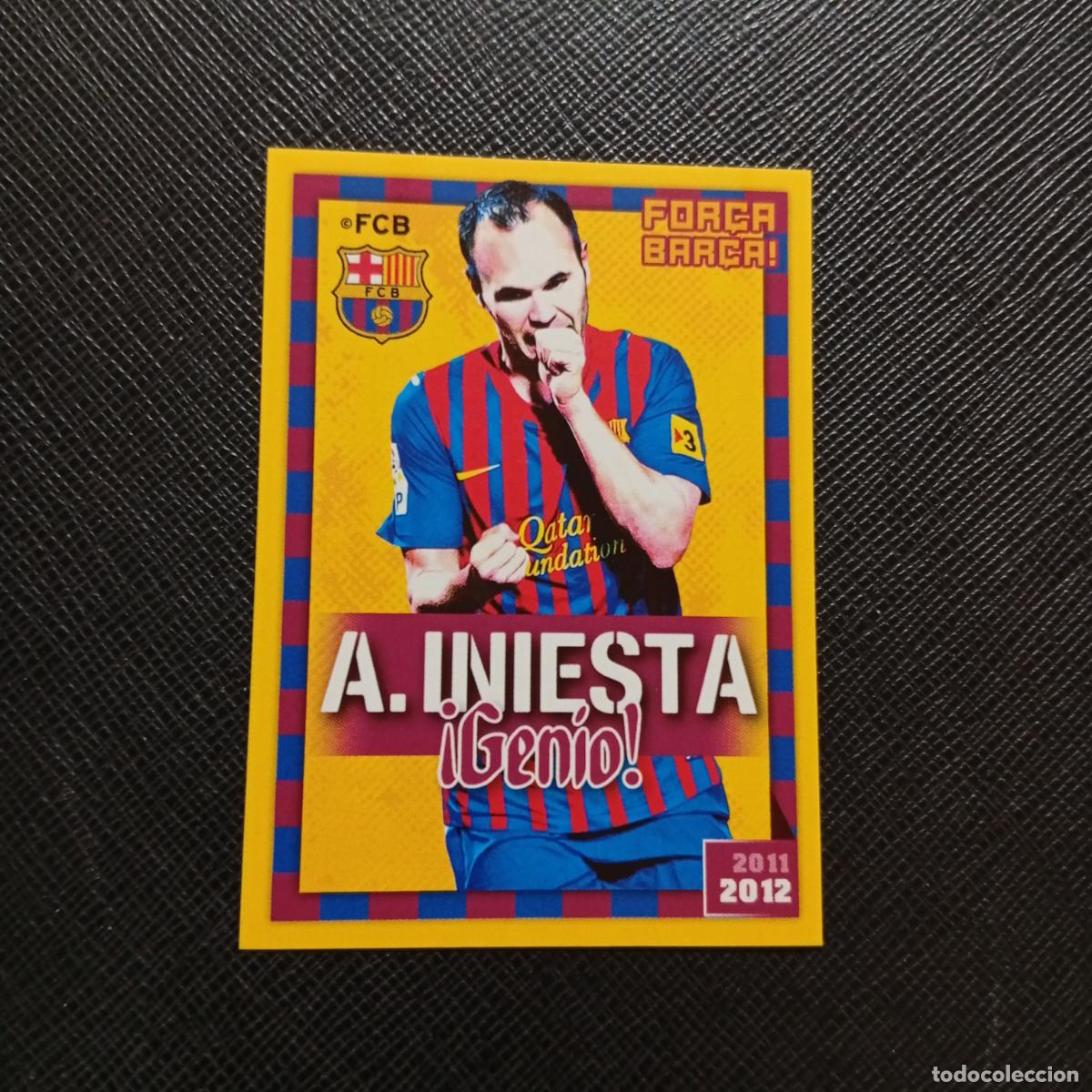 Cromos de f&uacute;tbol: 127 INIESTA BARCELONA PANINI COLECCION OFICIAL 2011 2012 CROMO 11 12 - SIN PEGAR - A155 PG27