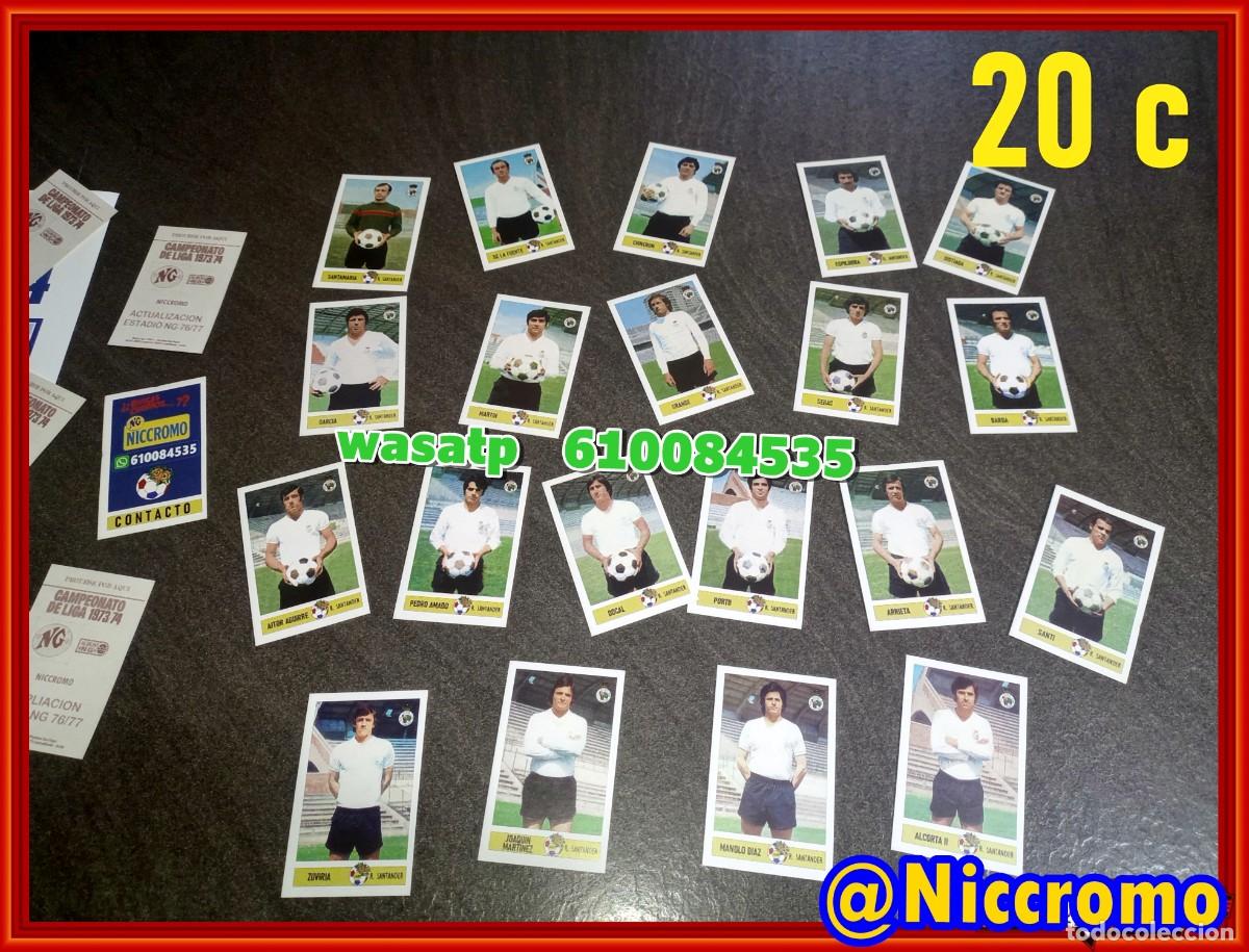 Cartes &agrave; collectionner de Football: 20 jugadores racing de santander LIGA DE FUTBOL 73 74 cromos editados por Niccromo