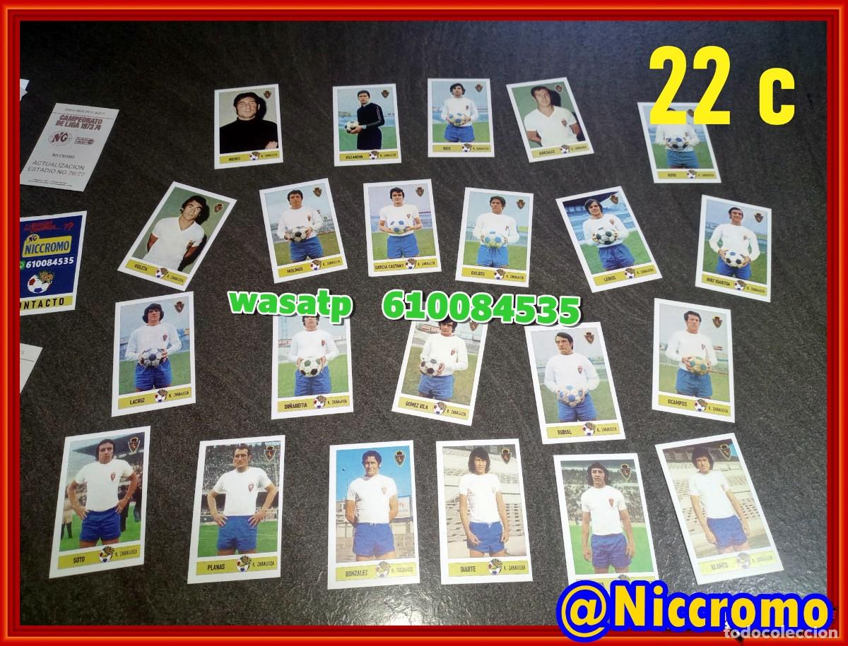 Figurine di Calcio: 22 jugadores real zaragoza LIGA DE FUTBOL 73 74 cromos editados por Niccromo