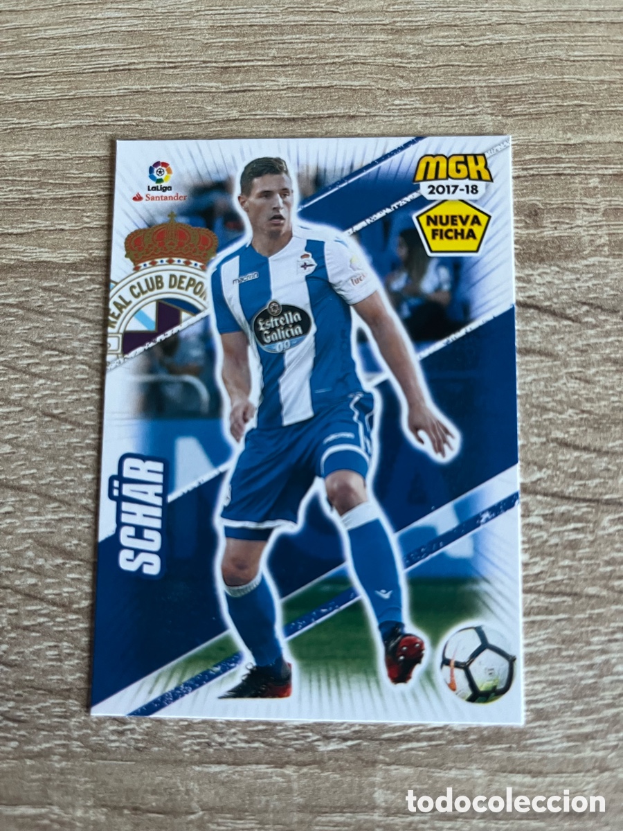 Fu&szlig;ball-Sticker: 168 BIS SCH&Auml;R SCHAR NUEVA FICHA MEGACRACKS MGK 2017 2018 17 18 DEPORTIVO A CORU&Ntilde;A