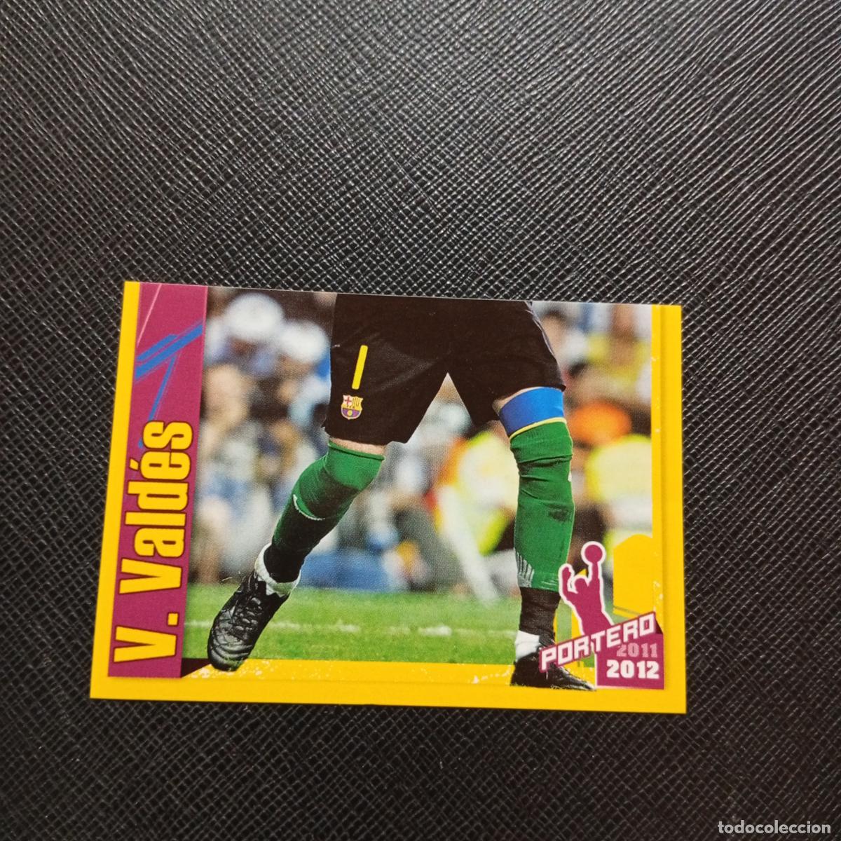 Fu&szlig;ball-Sticker: 22 VICTOR VALDES BARCELONA PANINI COLECCION OFICIAL 2011 2012 CROMO 11 12 - SIN PEGAR - A155 PG30