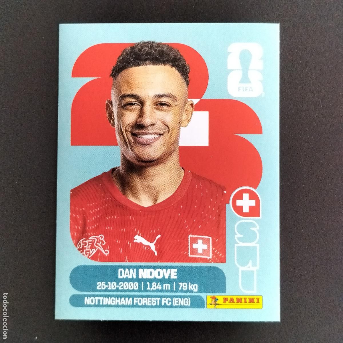 Fu&szlig;ball-Sticker: SUI 19 DAN NDOYE SUIZA CROMOS STICKER MUNDIAL 26 2026 FIFA WORLD CUP PANINI