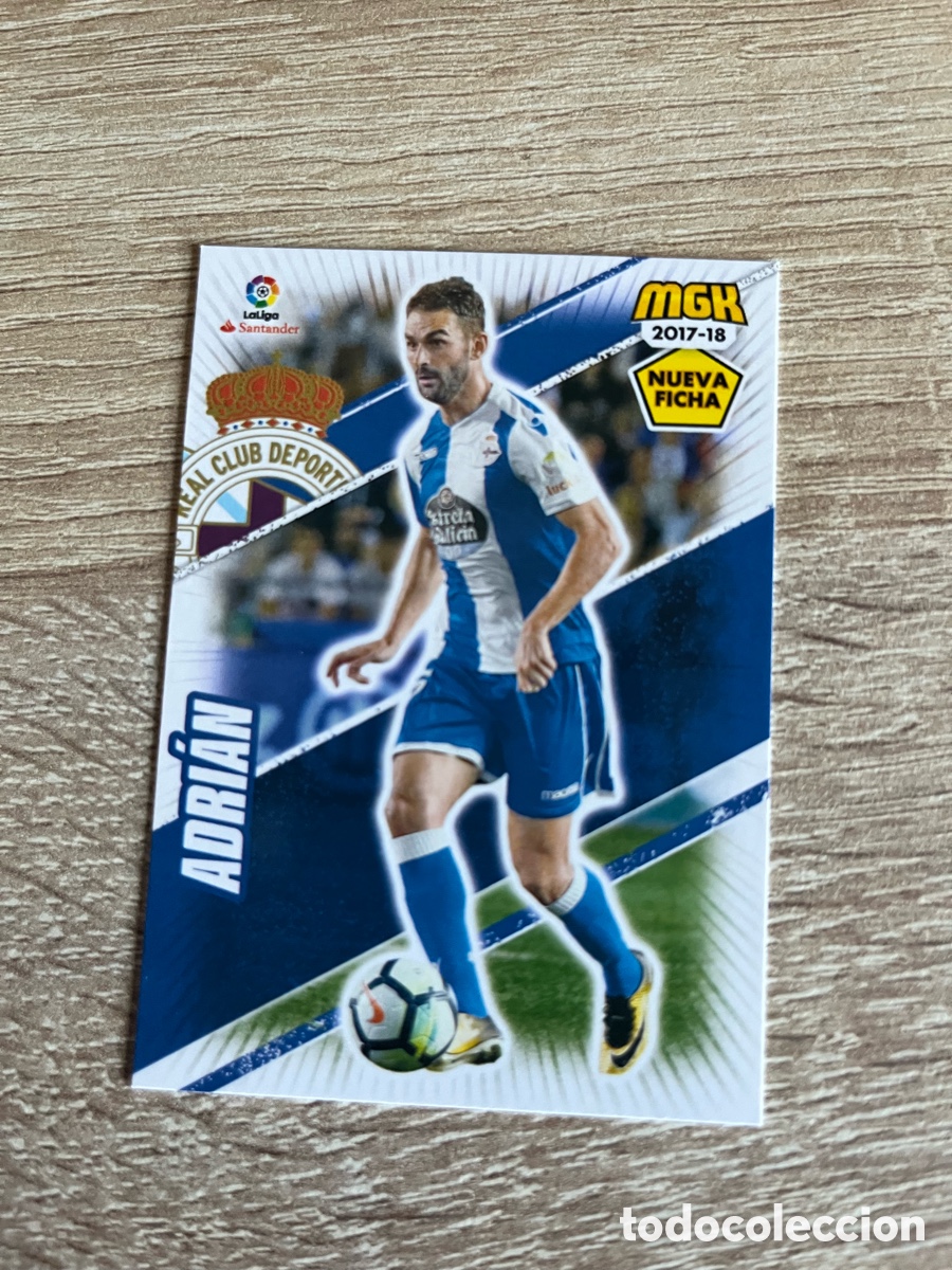 Fu&szlig;ball-Sticker: 176 BIS ADRI&Aacute;N NUEVA FICHA MEGACRACKS MGK 2017 2018 17 18 DEPORTIVO A CORU&Ntilde;A