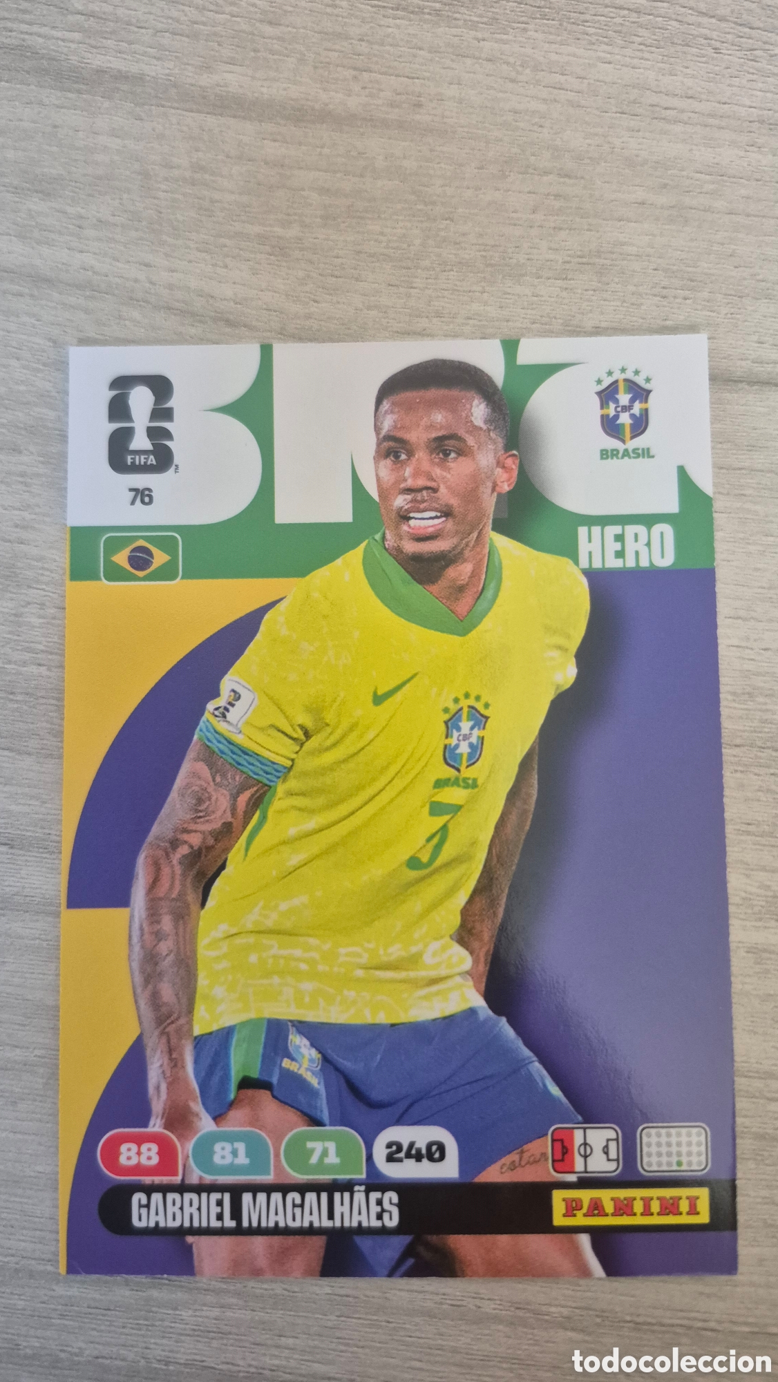Fu&szlig;ball-Sticker: N&deg;76 Brasil Gabriel Magalh&atilde;es Adrenalyn FIFA World Cup 26