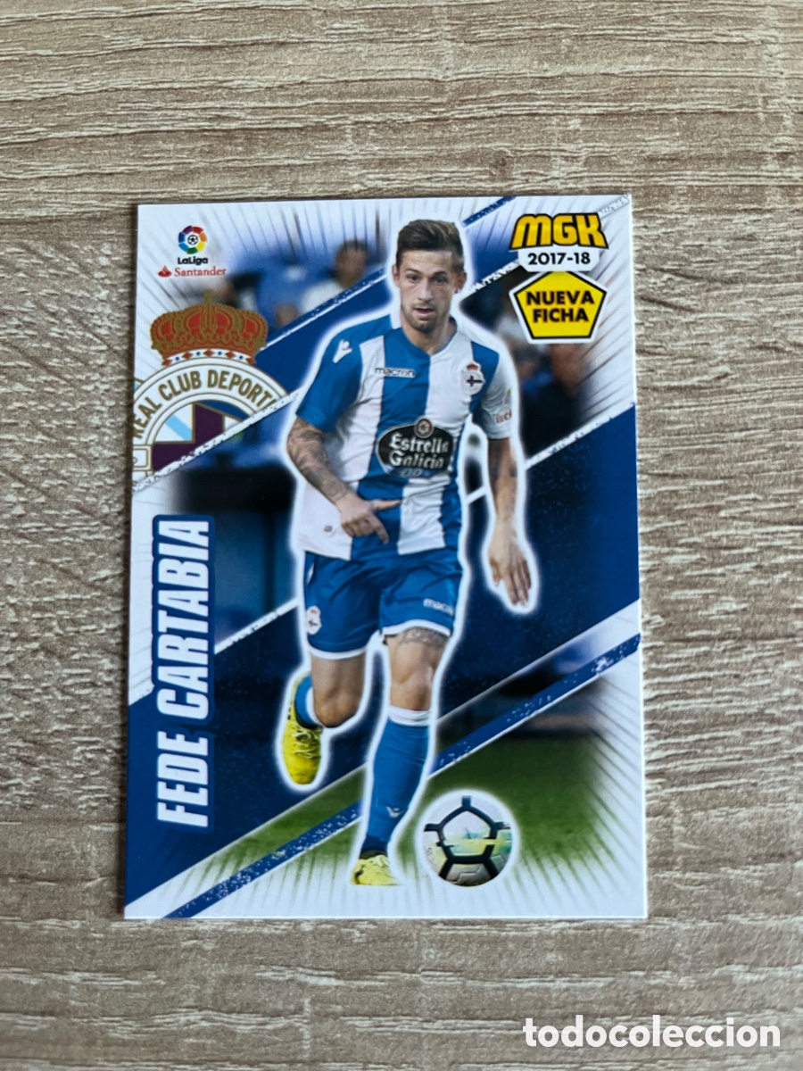 Fu&szlig;ball-Sticker: 178 BIS FEDE CARTABIA NUEVA FICHA MEGACRACKS MGK 2017 2018 17 18 DEPORTIVO A CORU&Ntilde;A