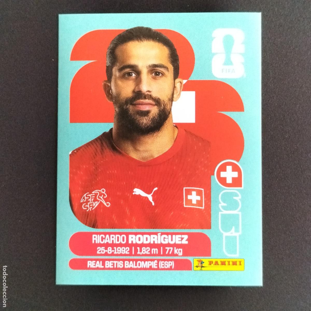 Cromos de Futebol: SUI 5 RICARDO RODRIGUEZ SUIZA CROMOS STICKER MUNDIAL 26 2026 FIFA WORLD CUP PANINI