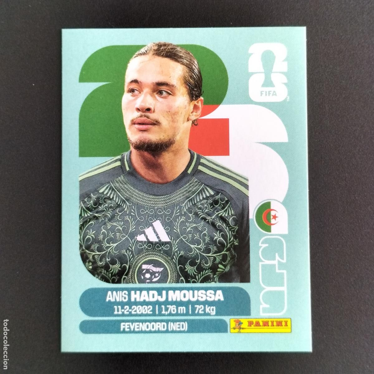 Cromos de f&uacute;tbol: ALG 17 ANIS HADJ MOUSSA ARGELIA CROMOS STICKER MUNDIAL 26 2026 FIFA WORLD CUP PANINI