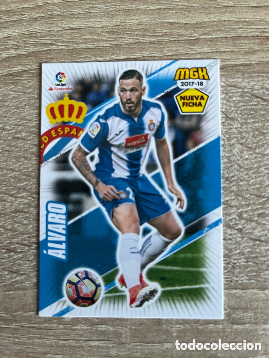 Cromos de f&uacute;tbol: 233 BIS &Aacute;LVARO NUEVA FICHA MEGACRACKS MGK 2017 2018 17 18 ESPA&Ntilde;OL ESPANYOL