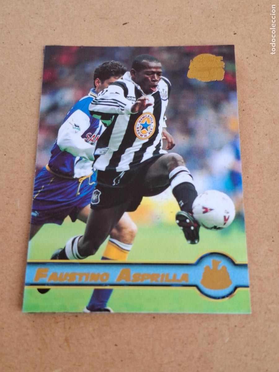 Cromos de f&uacute;tbol: MERLIN PREMIER GOLD 1997 1998 97 98 - 112 FAUSTINO ASPRILLIA - NEWCASTLE UNITED - CP9