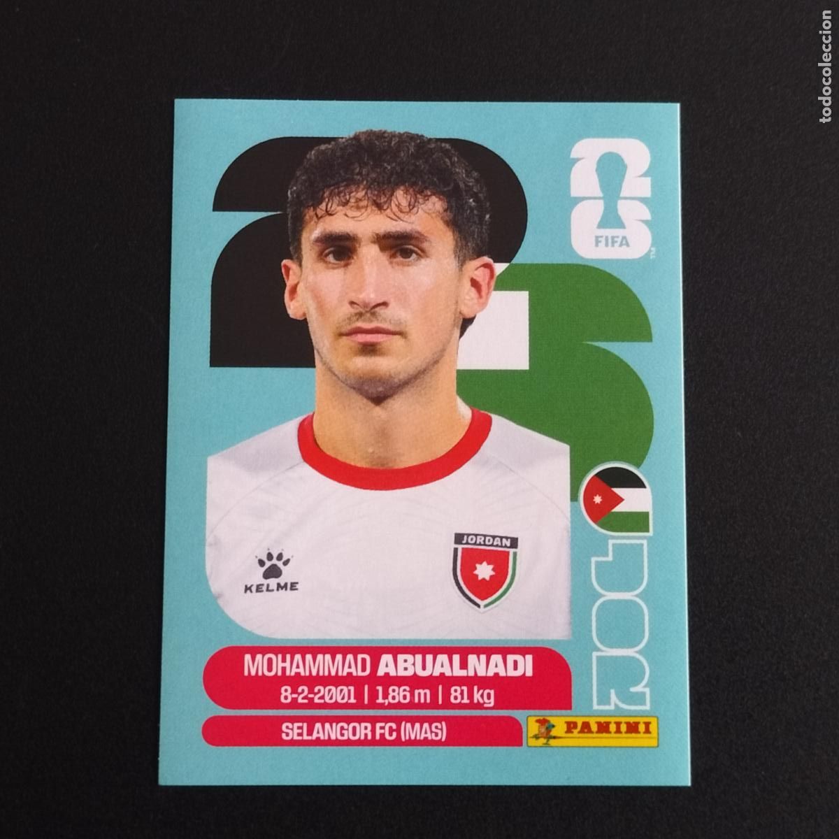 Cromos de f&uacute;tbol: JOR 8 MOHAMMAD ABUALNADI JORDANIA CROMOS STICKER MUNDIAL 26 2026 FIFA WORLD CUP PANINI