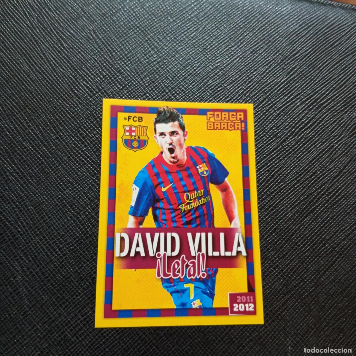 Cromos de f&uacute;tbol: 151 VILLA BARCELONA PANINI COLECCION OFICIAL 2011 2012 CROMO 11 12 - SIN PEGAR - A154 PG4