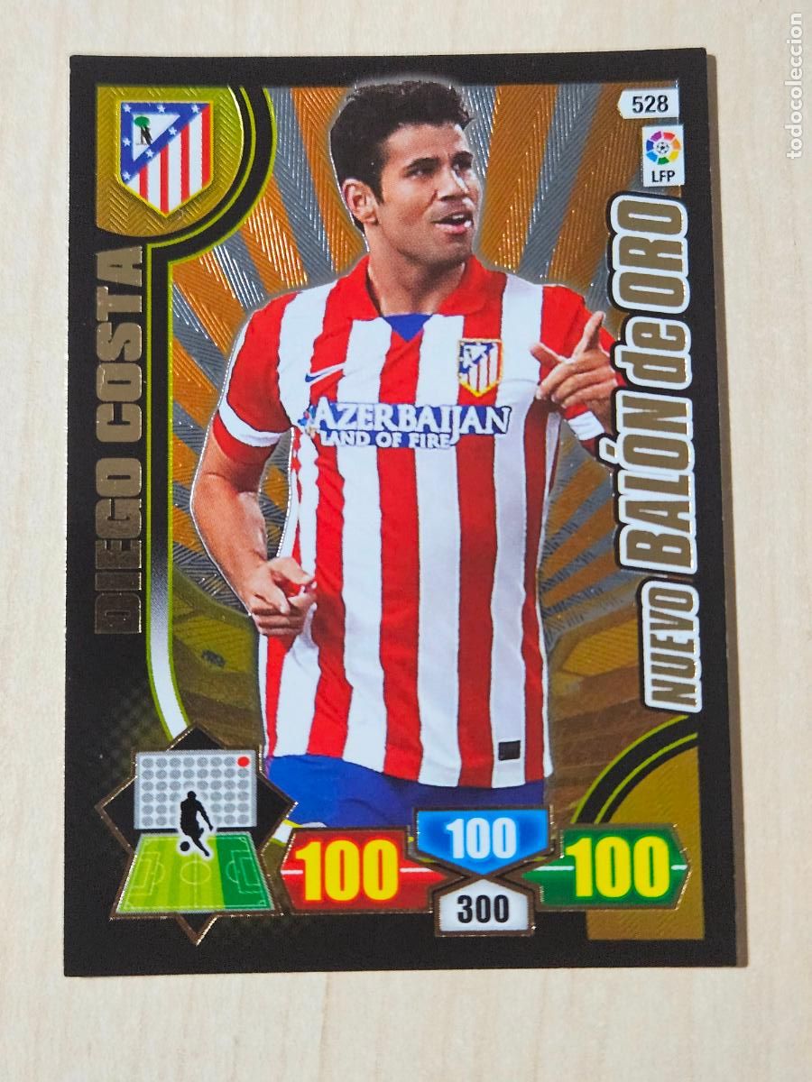 Cromos de f&uacute;tbol: FICHA N&ordm; 528 DIEGO COSTA - ADRENALYN 13 14 - PANINI 2013 -14 - CROMO - NUEVO BALON DE ORO