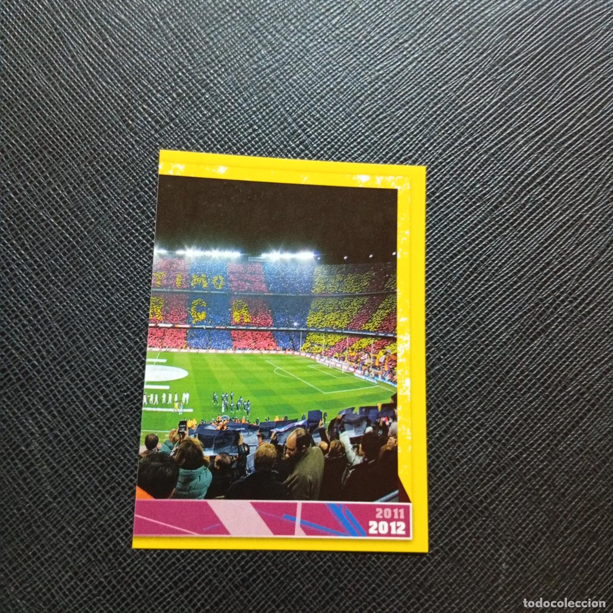 Cromos de f&uacute;tbol: 3 CAMP NOU BARCELONA PANINI COLECCION OFICIAL 2011 2012 CROMO 11 12 - SIN PEGAR - A154 PG4