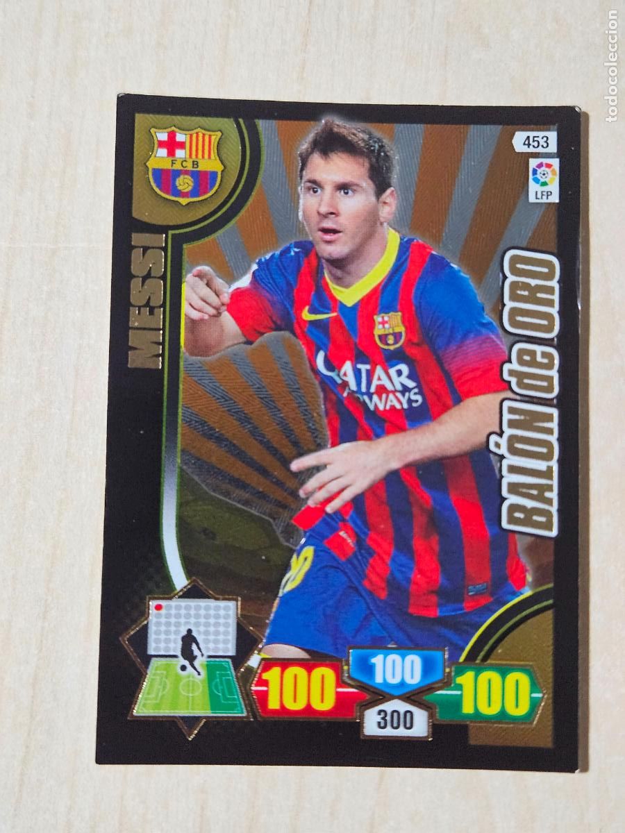 Cromos de f&uacute;tbol: FICHA N&ordm; 453 MESSI - ADRENALYN 13 14 - PANINI 2013 -14 - CROMO - BALON DE ORO