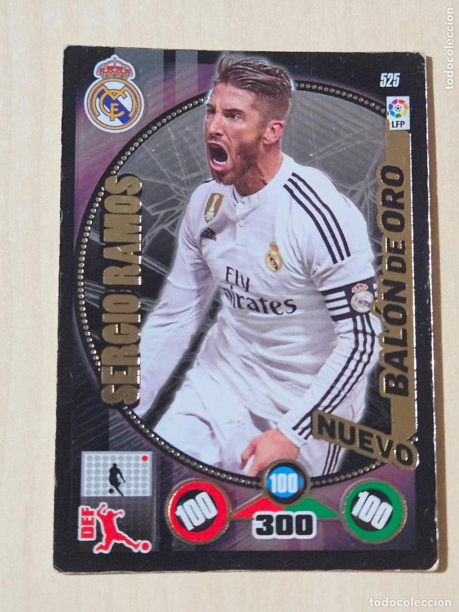 Cromos de f&uacute;tbol: FICHA N&ordm; 525 SERGIO RAMOS - ADRENALYN 14 15 - PANINI 2014 - 15 - CROMO - NUEVO BALON DE ORO