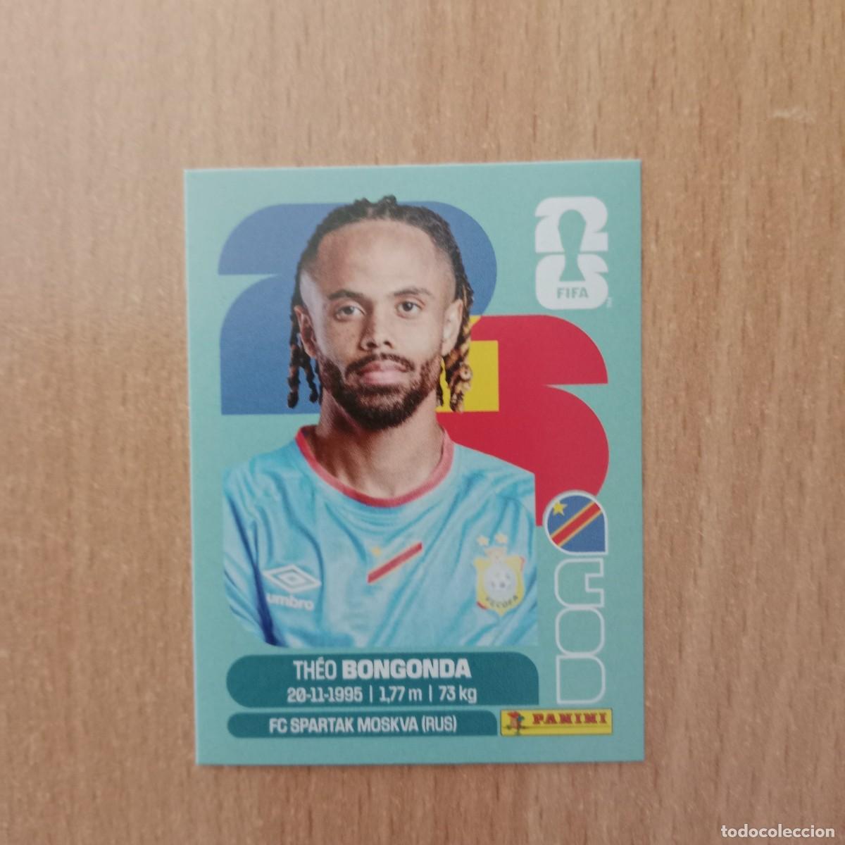 Cromos de f&uacute;tbol: TH&Eacute;O BONGONDA , R.D. CONGO , STICKER CROMO N&ordm; COD 14 , FIFA WORLD CUP 2026 - PANINI - A&Ntilde;O 2026.