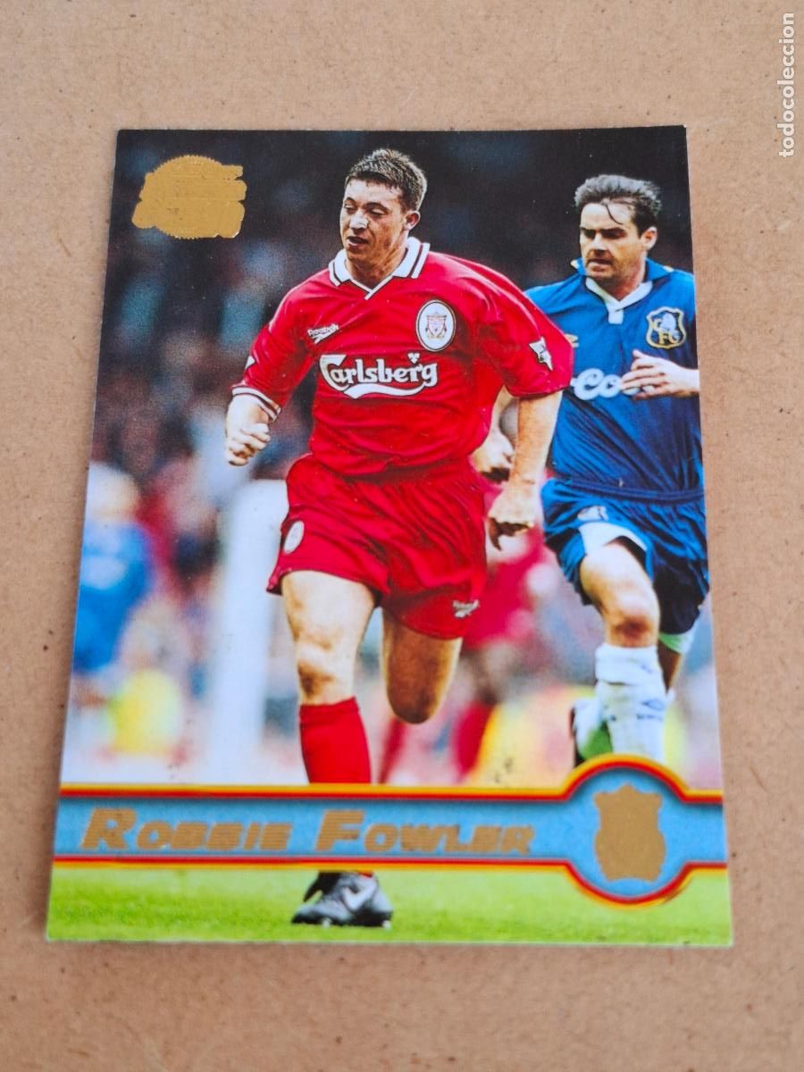 Cromos de Futebol: MERLIN PREMIER GOLD 1997 1998 97 98 - 091 ROBBIE FOWLER - LIVERPOOL - CP9
