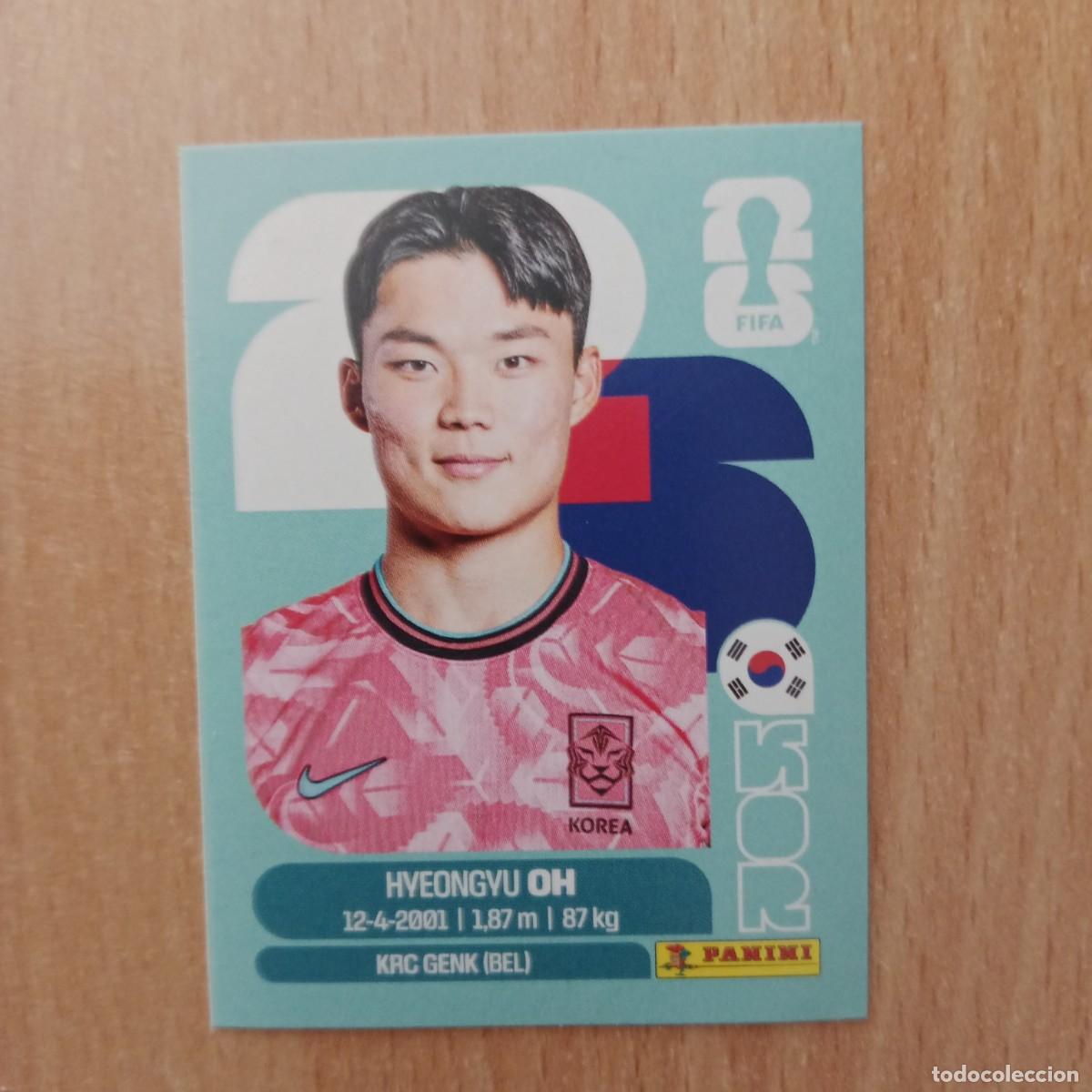 Figurine di Calcio: HYEONGYU OH , COREA DEL SUR , STICKER CROMO N&ordm; KOR 20 , FIFA WORLD CUP 2026 - PANINI - A&Ntilde;O 2026.