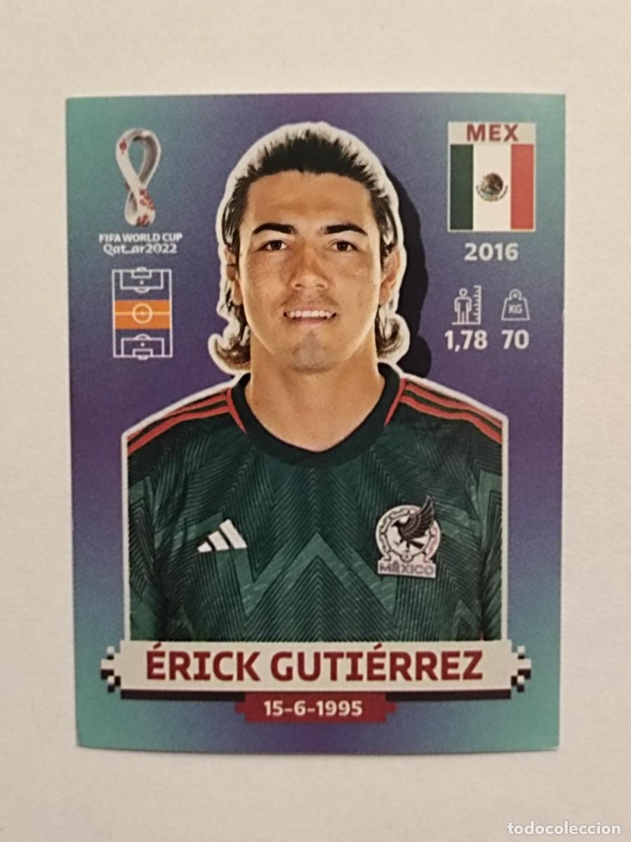 Cromos de Futebol: #MEX 14 ERICK GUTIERREZ (MEXICO) MUNDIAL QATAR 2022 PANINI
