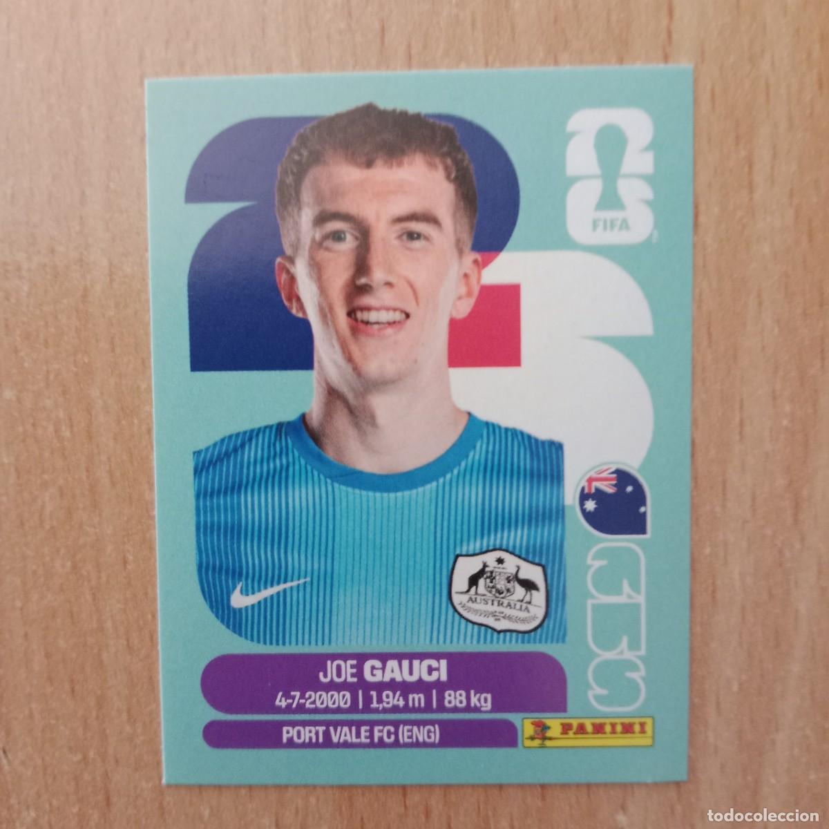 Figurine di Calcio: JOE GAUCI , AUSTRALIA , STICKER CROMO N&ordm; AUS 3 , FIFA WORLD CUP 2026 - PANINI - A&Ntilde;O 2026.