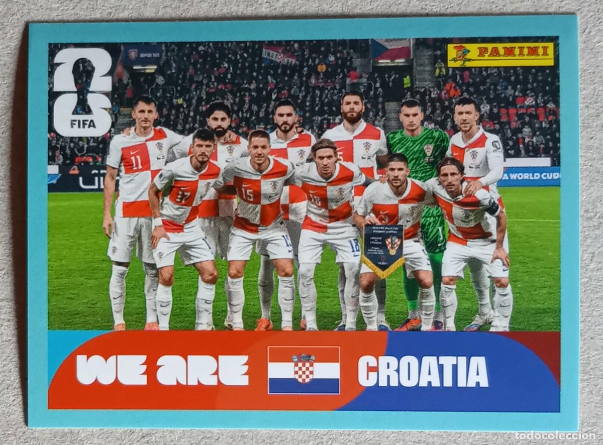Figurine di Calcio: Figurina Panini 2026 Cromo World Cup Usa Mundial 2026 squadra alineaci&oacute;n team Croatia n CRO 13