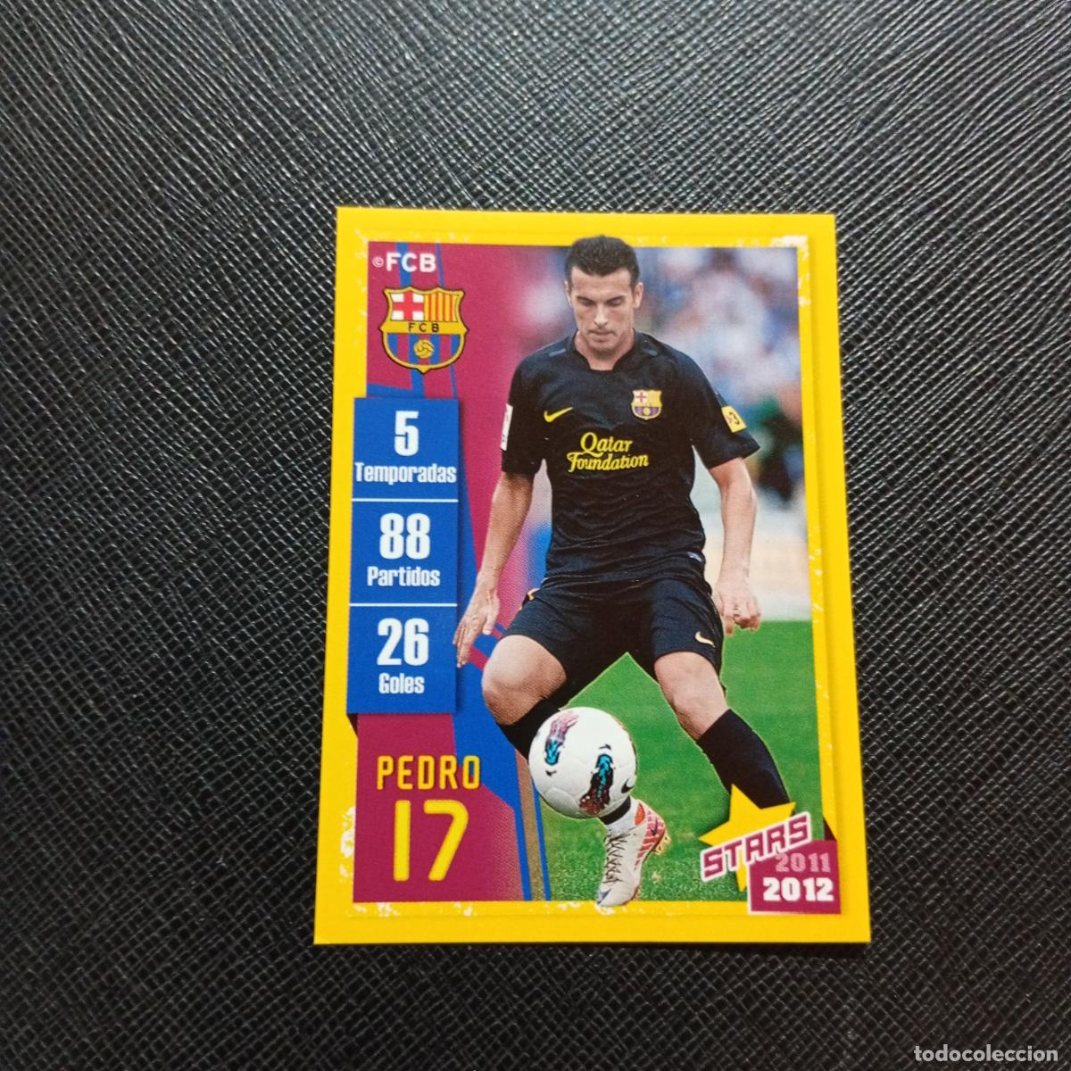 Cromos de f&uacute;tbol: 156 PEDRO BARCELONA PANINI COLECCION OFICIAL 2011 2012 CROMO 11 12 - SIN PEGAR - A154 PG7