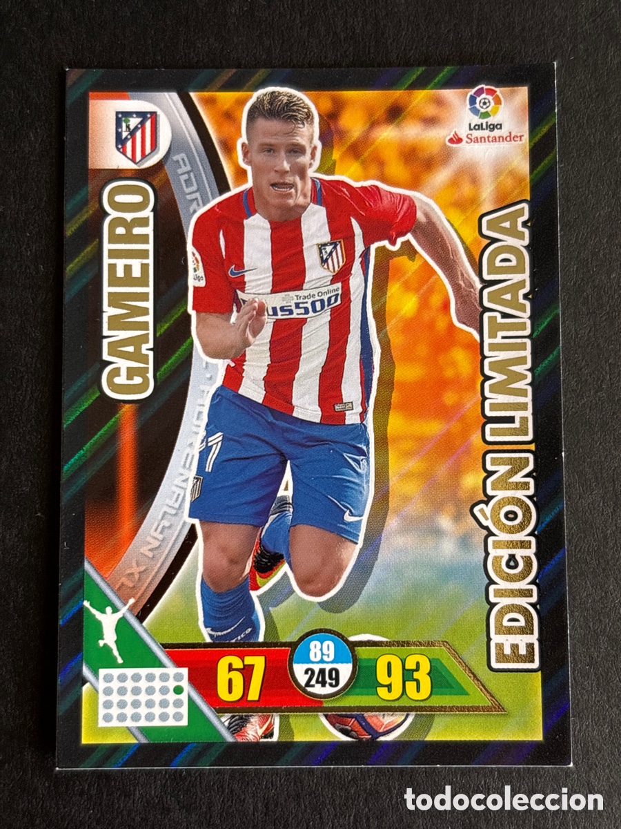 Cromos de f&uacute;tbol: FICHA GAMEIRO - ADRENALYN 16 17 - PANINI 2016 - 17 - CROMO - EDICION LIMITADA