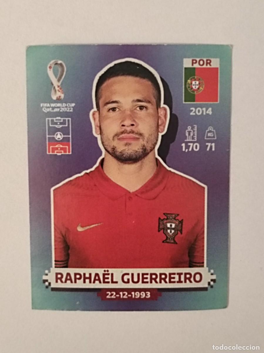 Cromos de f&uacute;tbol: #POR 9 RAPHAEL GUERREIRO (PORTUGAL) MUNDIAL QATAR 2022 PANINI