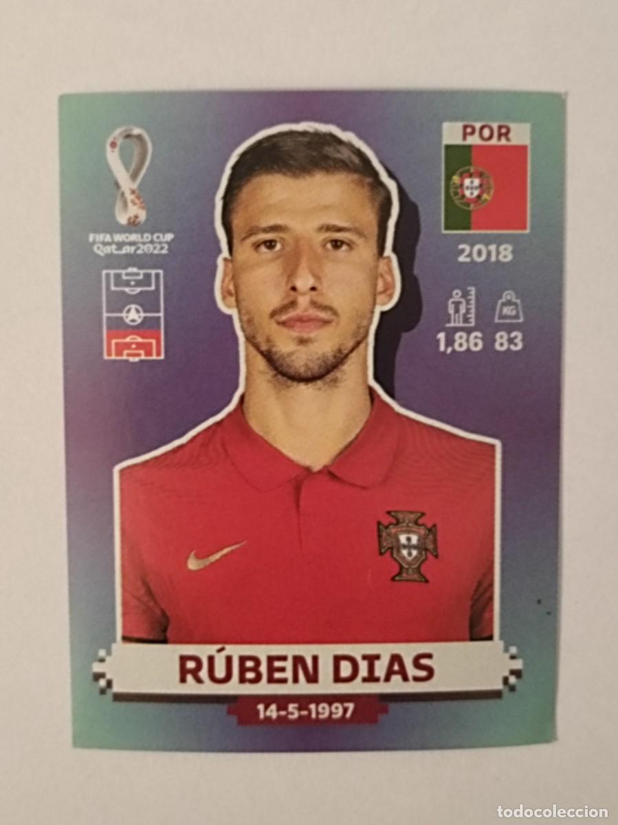 Cromos de f&uacute;tbol: #POR 10 RUBEN DIAS (PORTUGAL) MUNDIAL QATAR 2022 PANINI