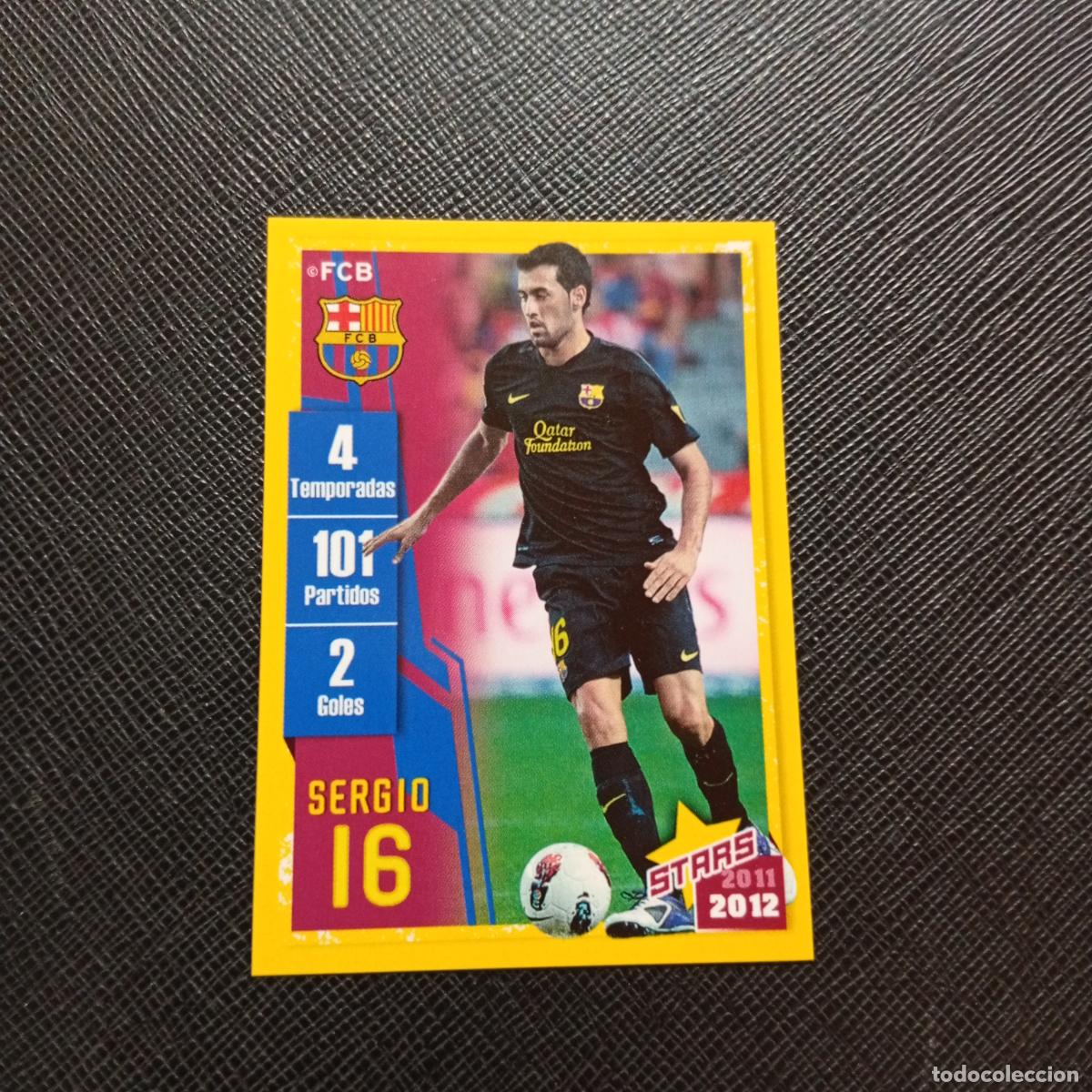 Fu&szlig;ball-Sticker: 77 SERGIO BUSQUETS BARCELONA PANINI COLECCION OFICIAL 2011 2012 CROMO 11 12 - SIN PEGAR - A154 PG9