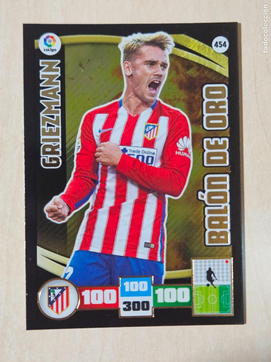 Football Stickers: FICHA N&ordm; 454 GRIEZMANN - ADRENALYN 15 16 - PANINI 2015 - 16 - CROMO - BALON DE ORO