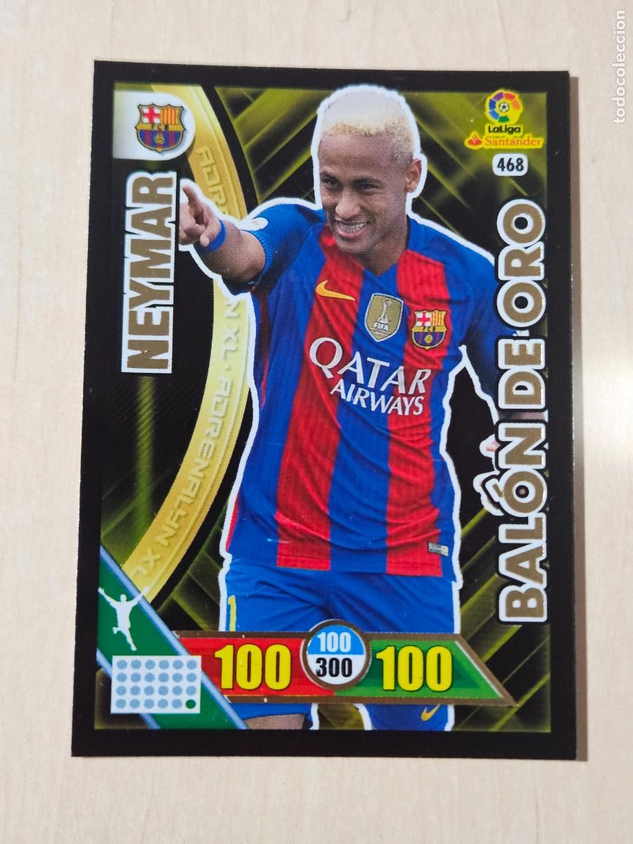 Football Stickers: FICHA N&ordm; 468 NEYMAR - ADRENALYN 16 17 - PANINI 2016 - 17 - CROMO - BALON DE ORO