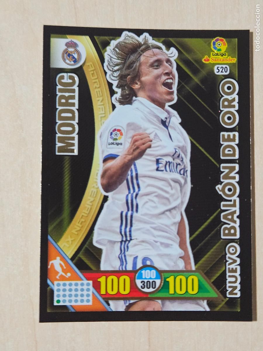 Cromos de f&uacute;tbol: FICHA N&ordm; 520 MODRIC - ADRENALYN 16 17 - PANINI 2016 - 17 - CROMO - NUEVO BALON DE ORO