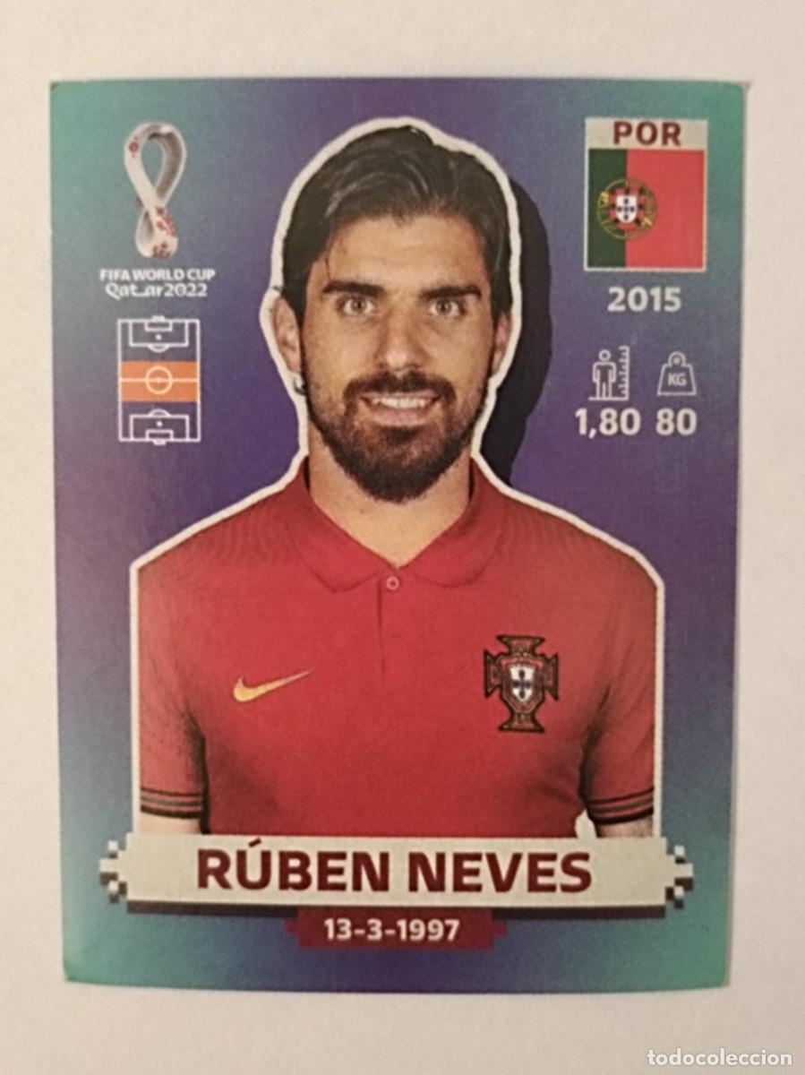 Cromos de f&uacute;tbol: #POR 16 RUBEN NEVES (PORTUGAL) MUNDIAL QATAR 2022 PANINI
