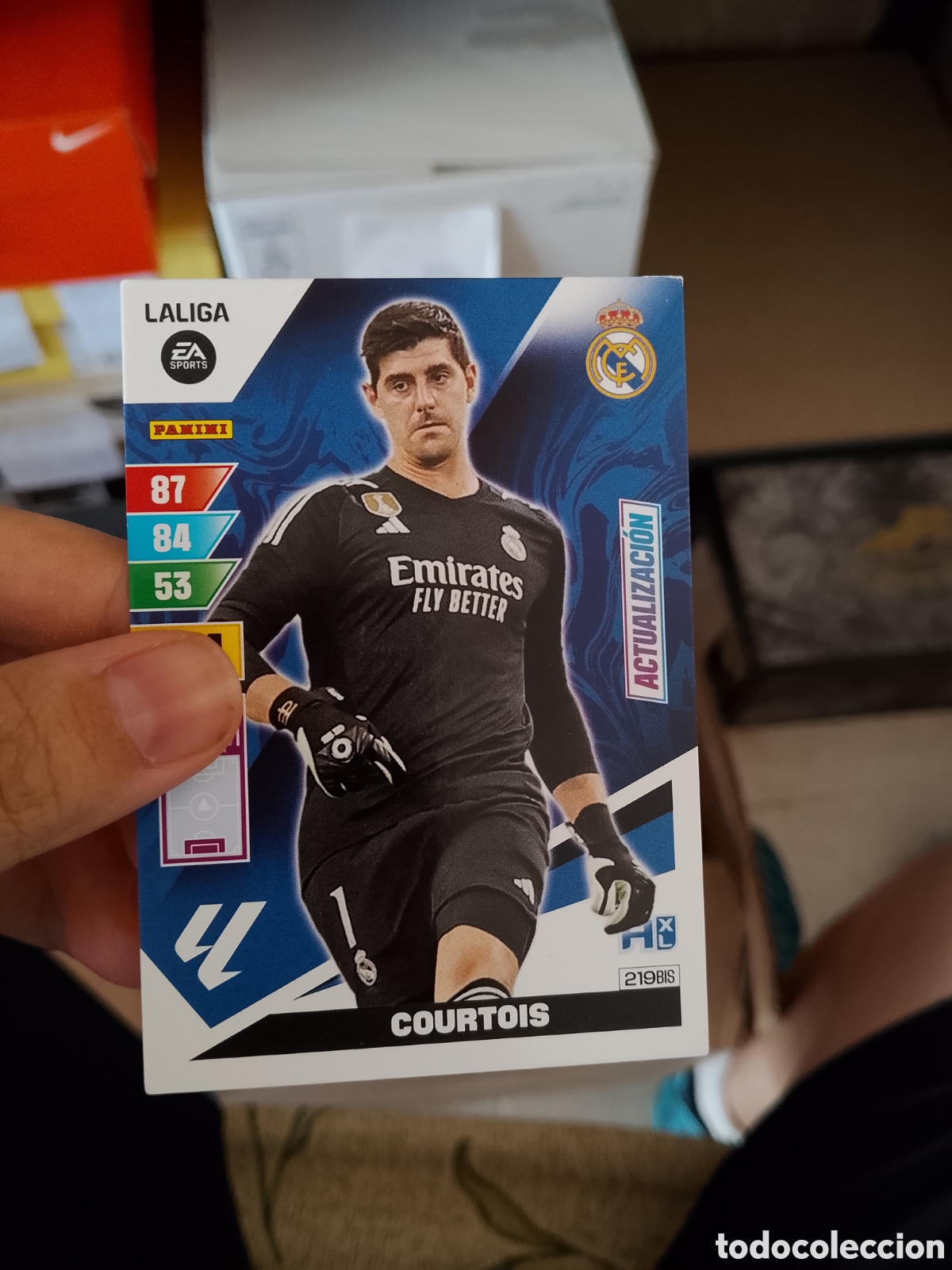 Cromos de f&uacute;tbol: 219 BIS COURTOIS REAL MADRID CROMO FUTBOL PANINI LIGA 23-24 ADRENALYN 2023-2024