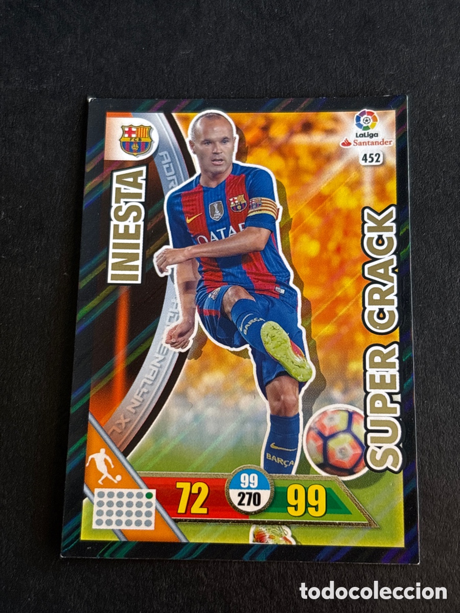 Cromos de Futebol: INIESTA 452 BARCELONA SUPER CRACK ADRENALYN XL LIGA 2016/17 16 17 PANINI