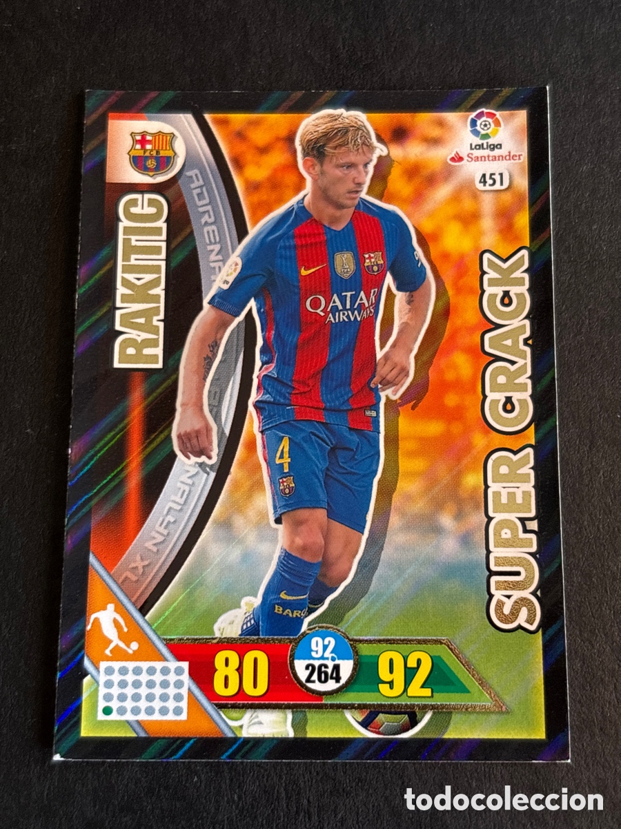 Cromos de f&uacute;tbol: ADRENALYN XL 2016-2017 16 17 N&ordm; 451 RAKITIC (BARCELONA) SUPER CRACK - SUPERCRACK