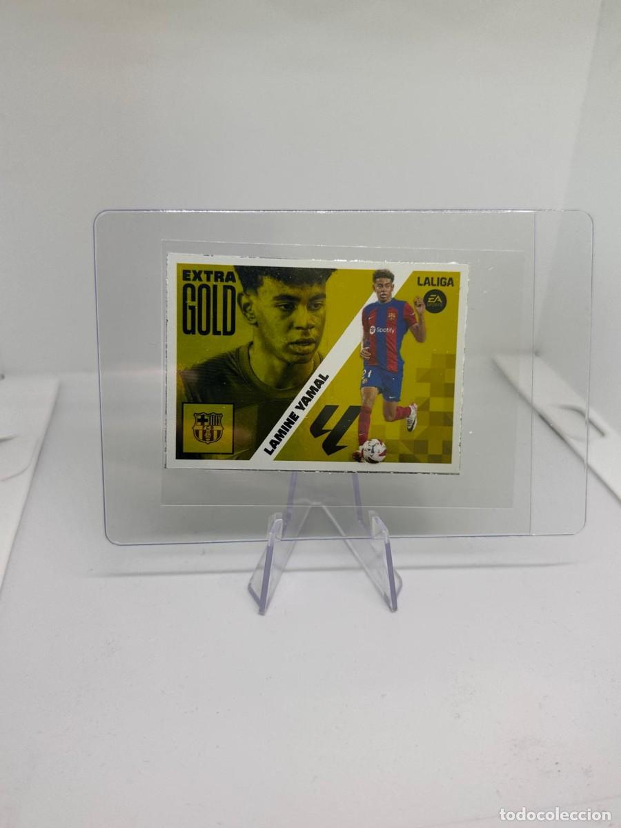 Cromos de f&uacute;tbol: Rookie Lamine Yamal Liga Este Extra Gold FC Barcelona 2023 24