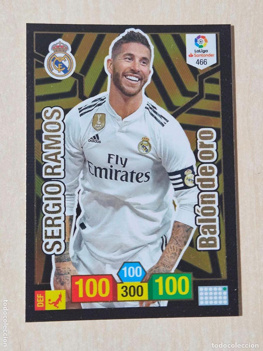 Cromos de f&uacute;tbol: FICHA N&ordm; 466 SERGIO RAMOS - ADRENALYN 18 19 - PANINI 2018 - 19 - CROMO - BALON DE ORO
