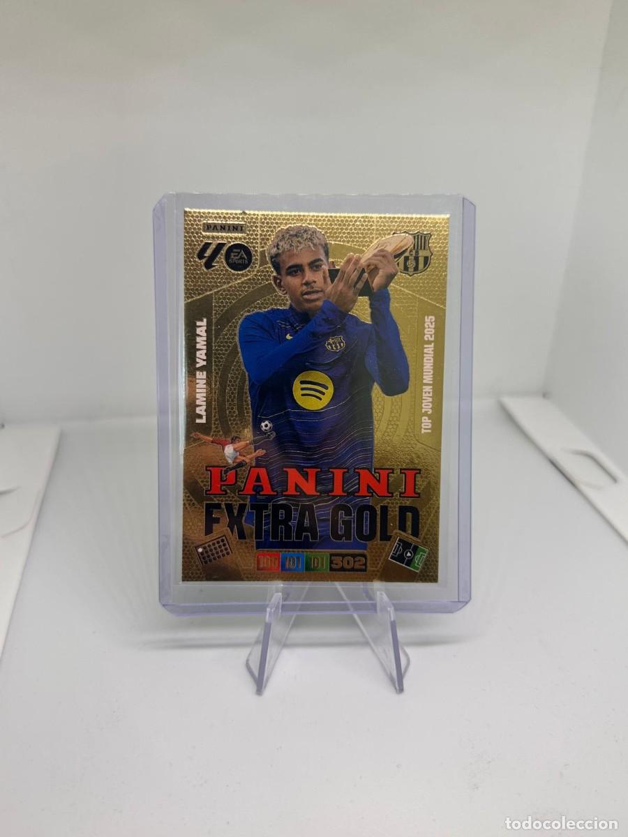 Cromos de f&uacute;tbol: Lamine Yamal Extra Gold FC Barcelona Panini Adrenalyn 2025 26