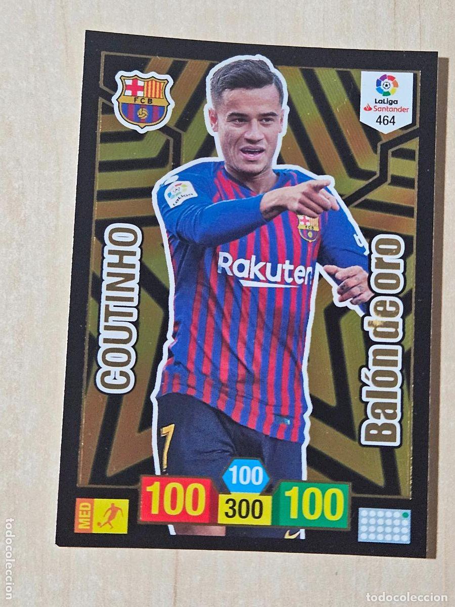 Cromos de f&uacute;tbol: FICHA N&ordm; 464 COUTINHO - ADRENALYN 18 19 - PANINI 2018 - 19 - CROMO - BALON DE ORO