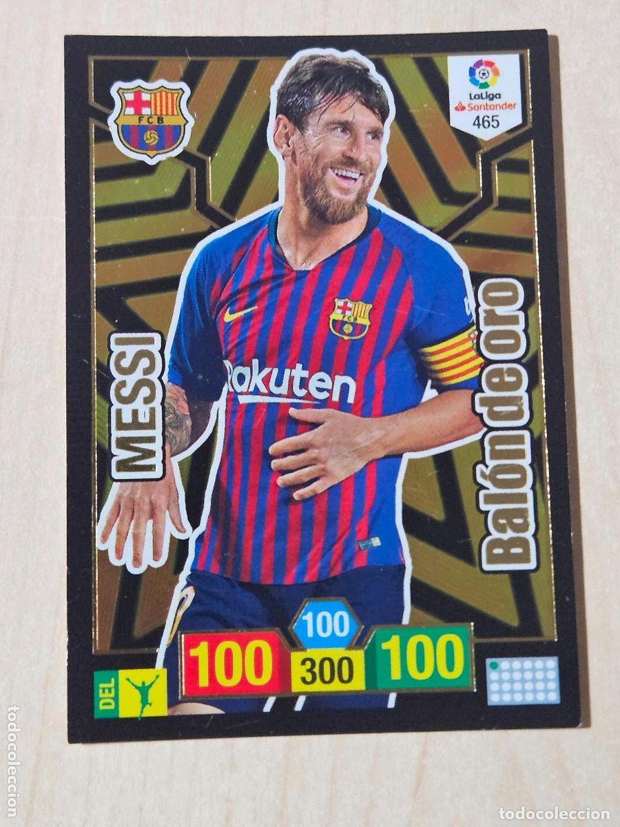 Cromos de f&uacute;tbol: FICHA N&ordm; 465 MESSI - ADRENALYN 18 19 - PANINI 2018 - 19 - CROMO - BALON DE ORO