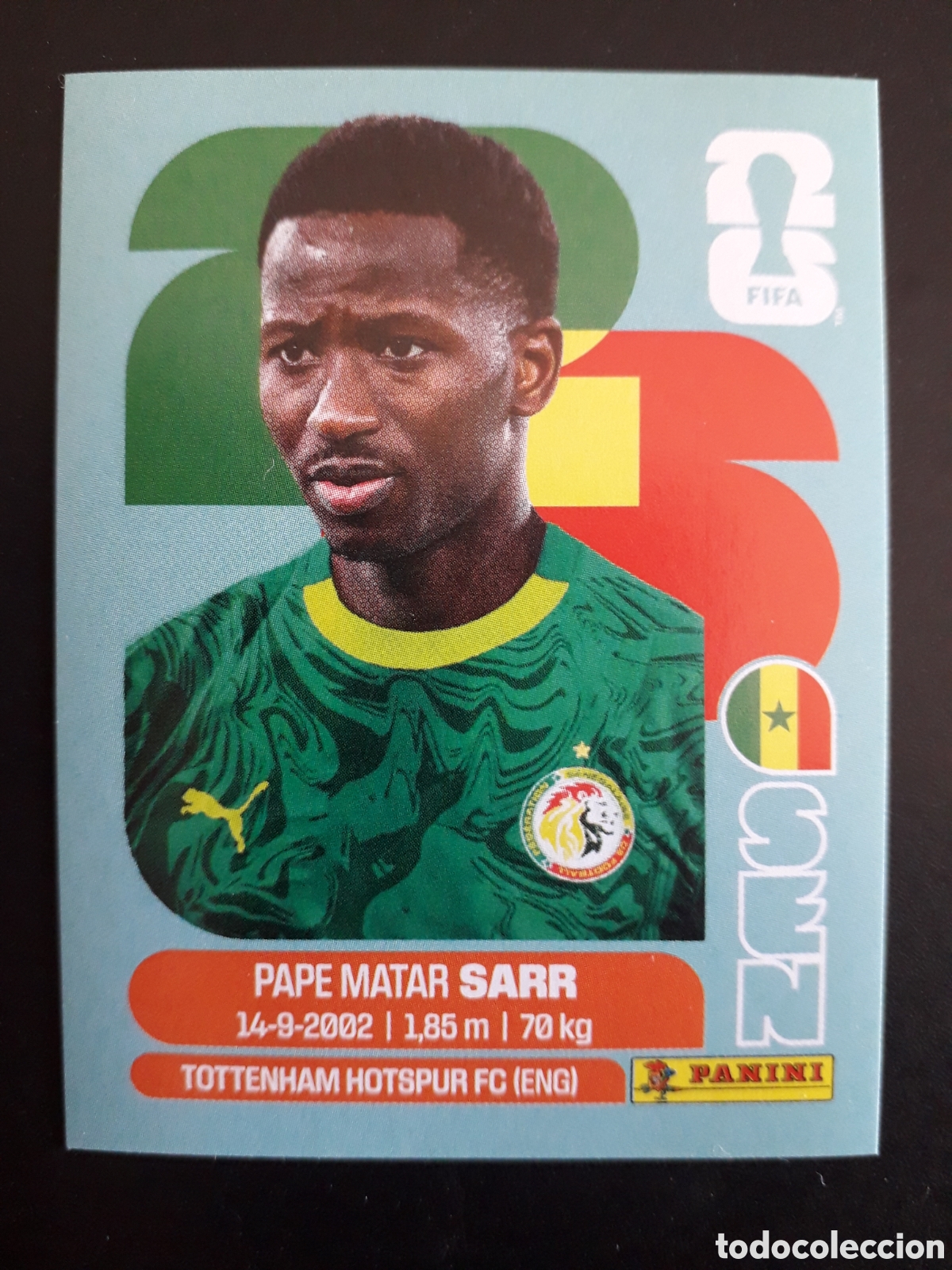 Cromos de f&uacute;tbol: SARR SENEGAL SEN 10 MUNDIAL F&Uacute;TBOL 2026 FIFA WORLD CUP PANINI SIN PEGAR PEDIDO M&Iacute;NIMO 3&euro;
